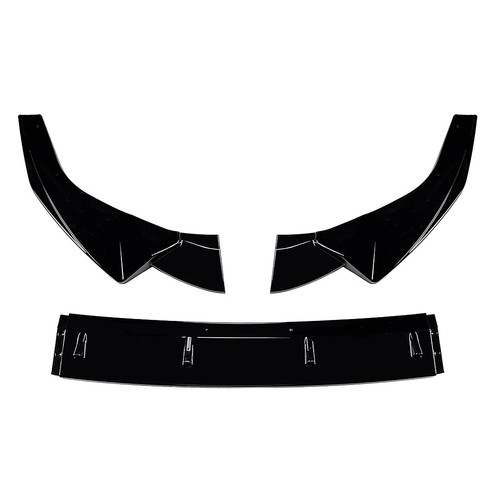 Front Bumper Spoiler Lip Body Kit For Audi A5 Sline S5 8W6 2021-2024 2023 Black - Picture 6 of 13