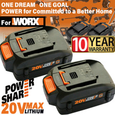 2pack For WORX 20V MAX Extend Lithium Battery 20 Volt WA3520 WA3525 WA3575 WG155