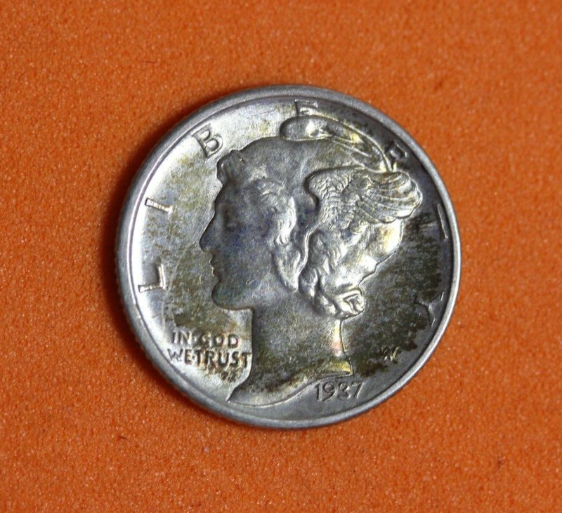 1937-D Mercury One Dime United States #P03358