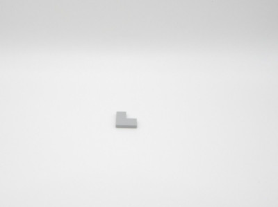 Lego 2 Stück FLAT TILE CORNER 1X2X2 Medium Stone Grey 6065824 14719 PK2