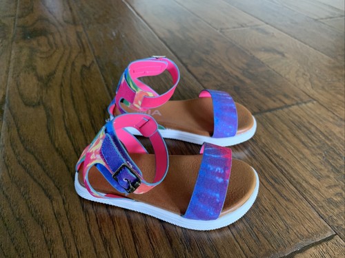 mia tie dye buckle shoes