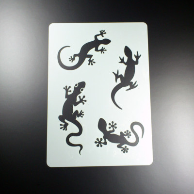 A4 Schablone Gecko Salamander Eidechse Echse - BV403
