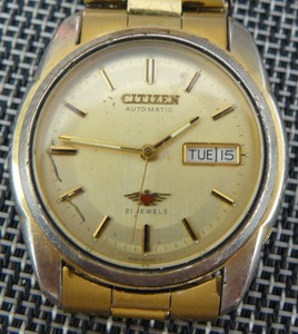 Citizen 自动表男士腕表日本制造21 Jevels Ebay