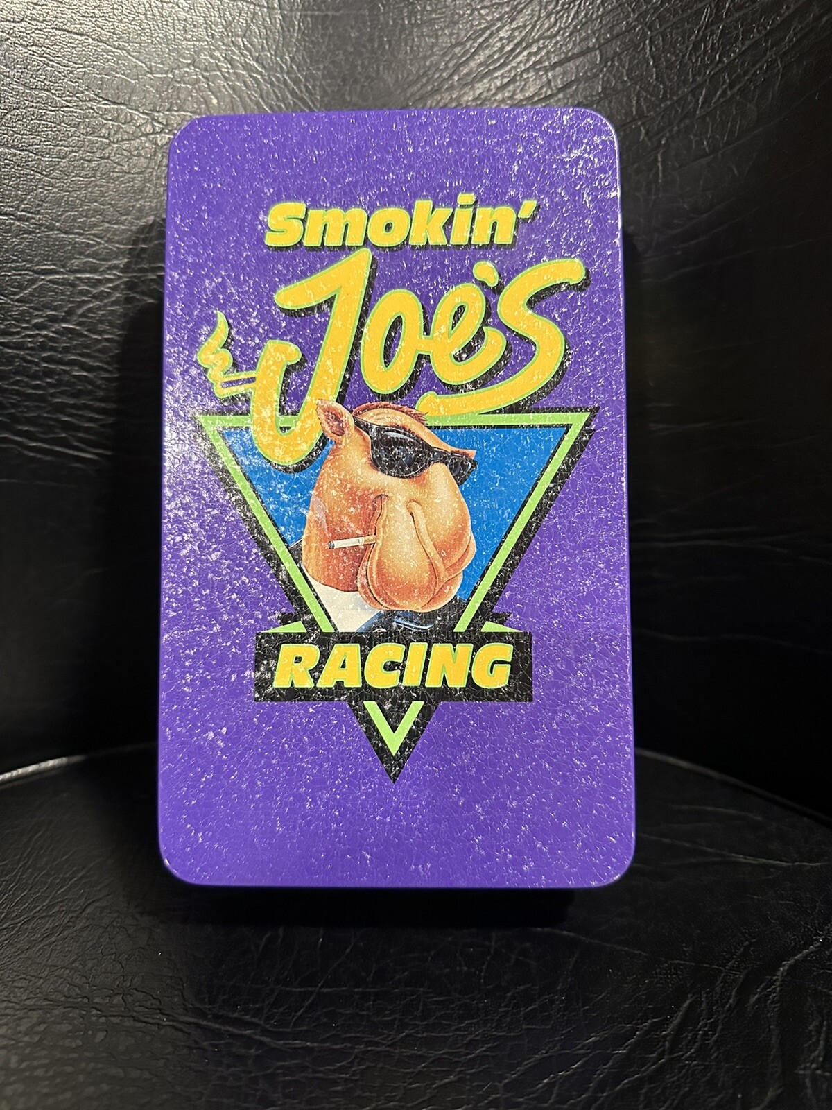 Smokin' Joe's Racing Tin Match Box w/matches in Camel Cigarettes 1994