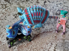 Signed Pedro Ramirez Oaxaca Folk Art Claudia C, Folk Art & Antonio Avanaft Lot