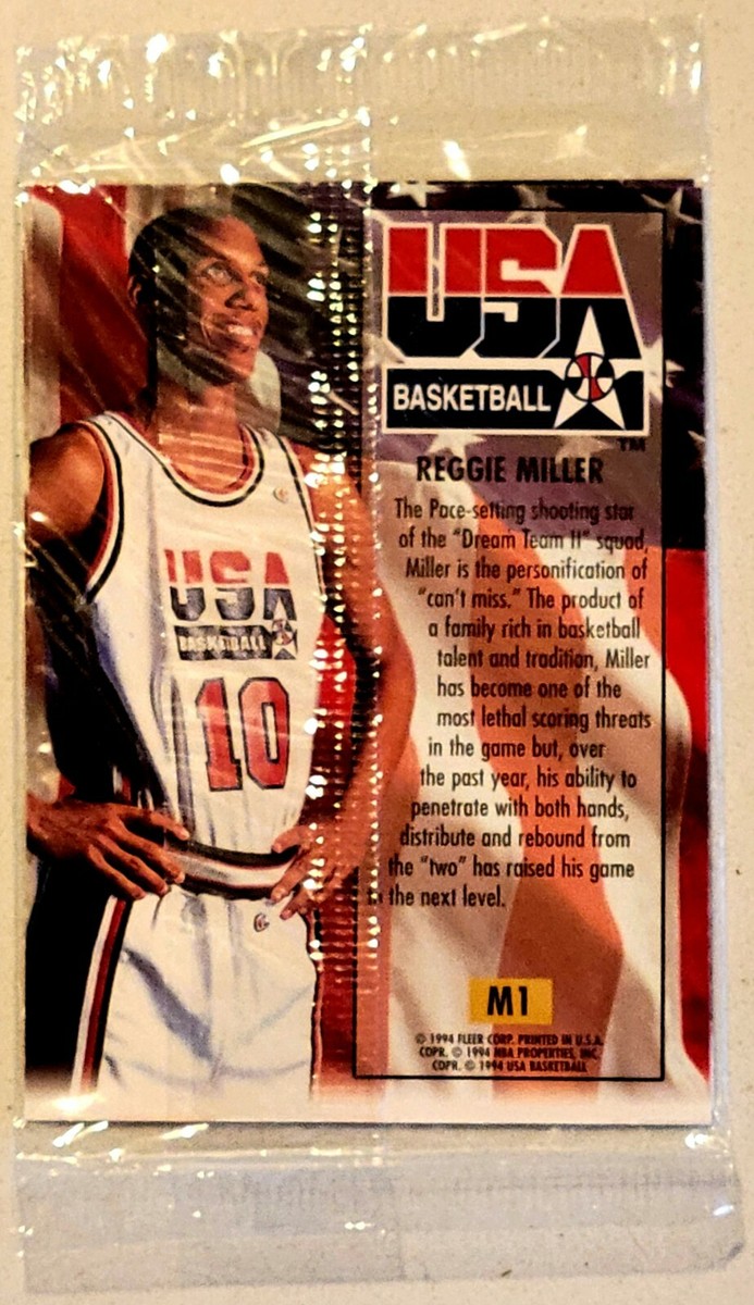 1993-94 Fleer Ultra USA Basketball Insert #M1 Reggie Miller #M2 