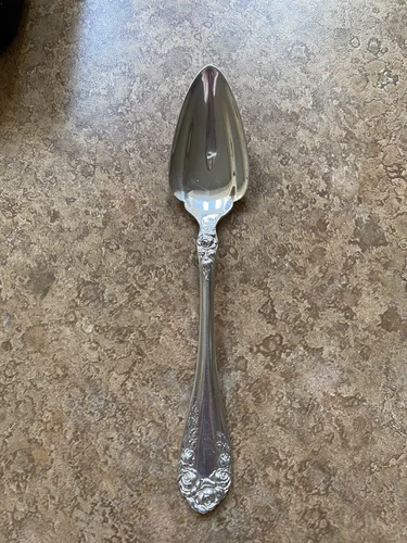 Rose (Sterling Silver, Pat. 1898) By Wallace  Fruit/Orange Spoons - 5-7/8" - 23g