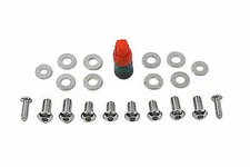 Headlamp Cowl Screw Kit Chrome for Harley Davidson by V-Twin