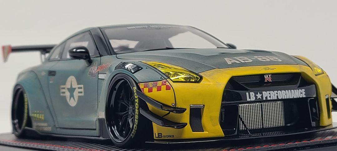 ignition model 1/18 IG2346 LB-WORKS Nissan GT-R R35 type 2 Matte Green