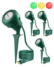 DEWENWILS 4 Pack Outdoor Spotlight Christmas Floodlight 180° Rotatable Lamphead