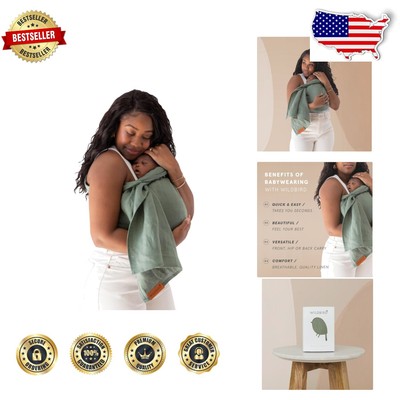 Luxurious Ring Sling Baby Carrier in 100% European Linen - Adjustable, 90'' Long