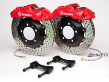 Brembo Front Gt Big Brake Kit 6pot Red 355x32 Drill Disc Corvette C5 97-04