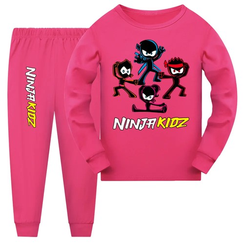 NINJA KIDZ Girls Boutique Outfits top Pants Toddler Pijama kids Pajama Trausuit - Picture 11 of 59