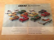 ORIGINAL REKLAME WERBUNG 1970  FIAT  jede Gr�...