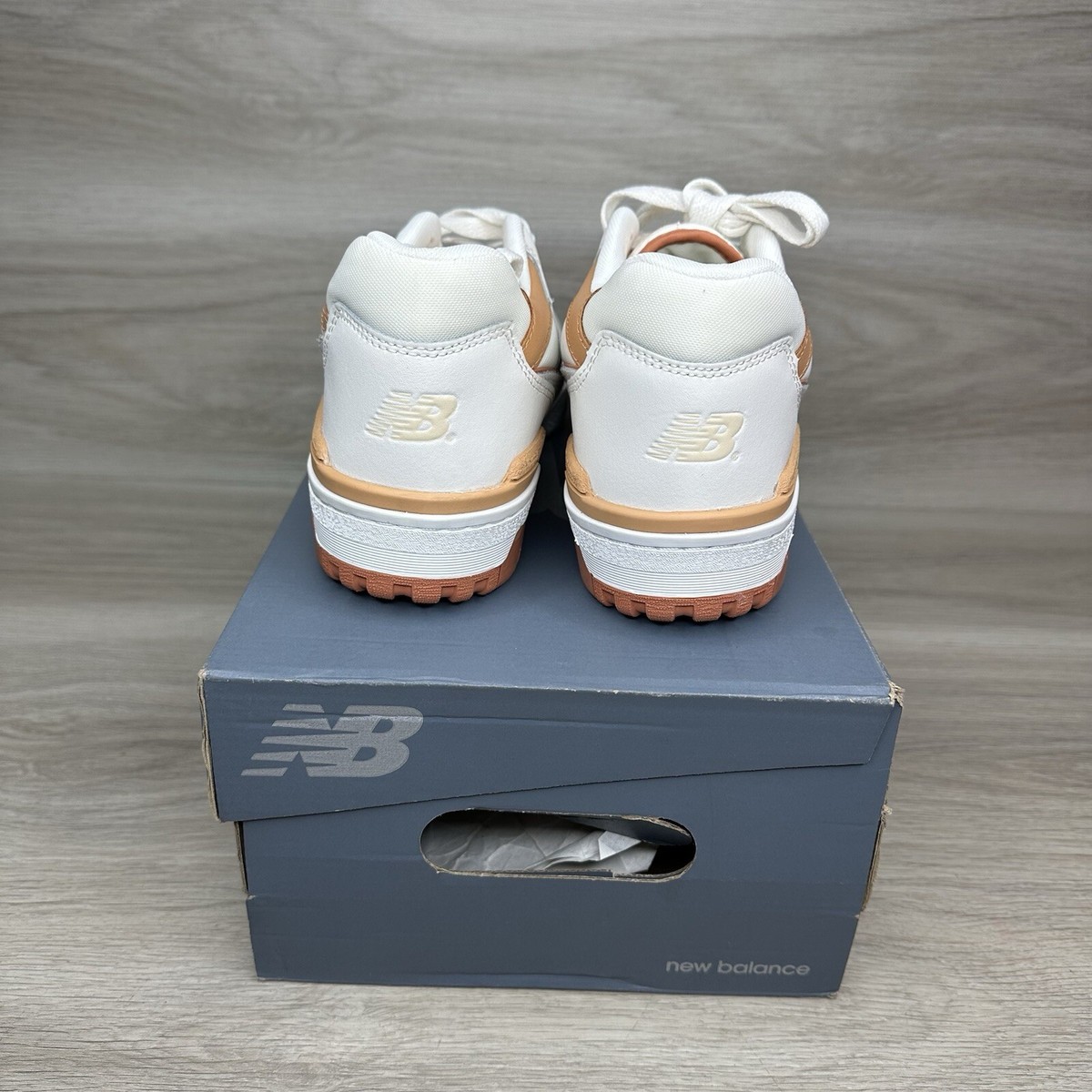 スニーカー New Balance BBW550WA Au Lait New Balance 550 Au Lait Womens Size 10W Mens 8.5M BBW550WA