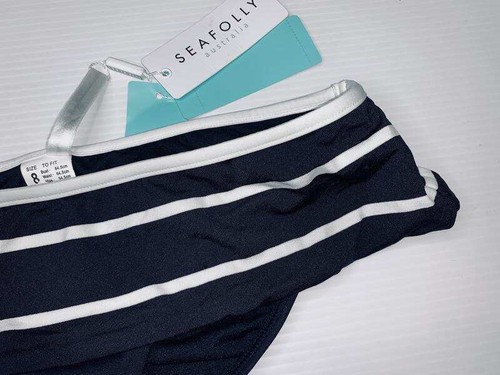 SEAFOLLY NEW WITH TAGS LADIES CASTAWAY SKIRTED HIPSTER BIKINI PANTS 8 - Picture 2 of 6