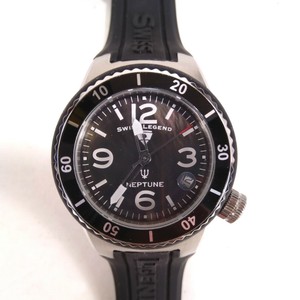 Swiss Legend Neptune Watch Needs Battery Sapphitek Crystal Stainless Steel Case Ebay