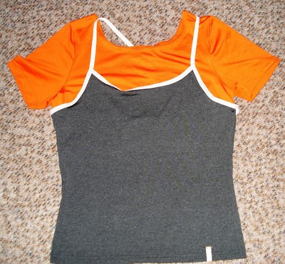Schickes Sport-Shirt,Fitness,zweilagig v.Crane,Stretch,figurbetont,Gr.38/40,neu