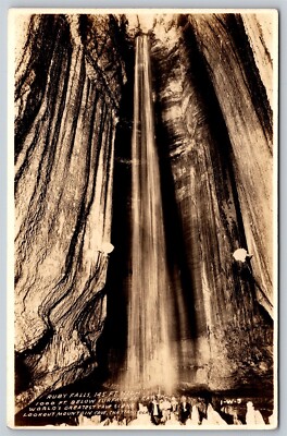 Ruby Falls Chattanooga TN Lookout Mountain Cave RPPC Postcard