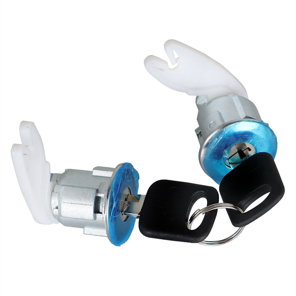 F15D-42-221 2 Door Lock Cylinder+2 Keys For 1993-1995 Ford F150 250 5 ...