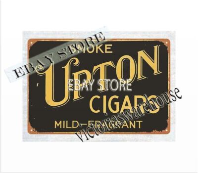 smoke Upton Cigars metal tin sign beautiful bedroom ideas | eBay