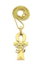 Egyptian Polished Breath of Life Ankh Pendant 24" Various Chain Necklace XYP1
