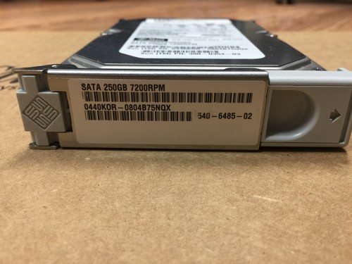 SUN 390-0354-03, 250Gb drive with Bracket = 540-6485-02 , = Test-PASS