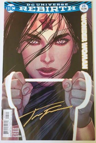 Wonder Woman 25 DC Rebirth Jenny Frison SIGNED Variant 2017 w/ COA NM