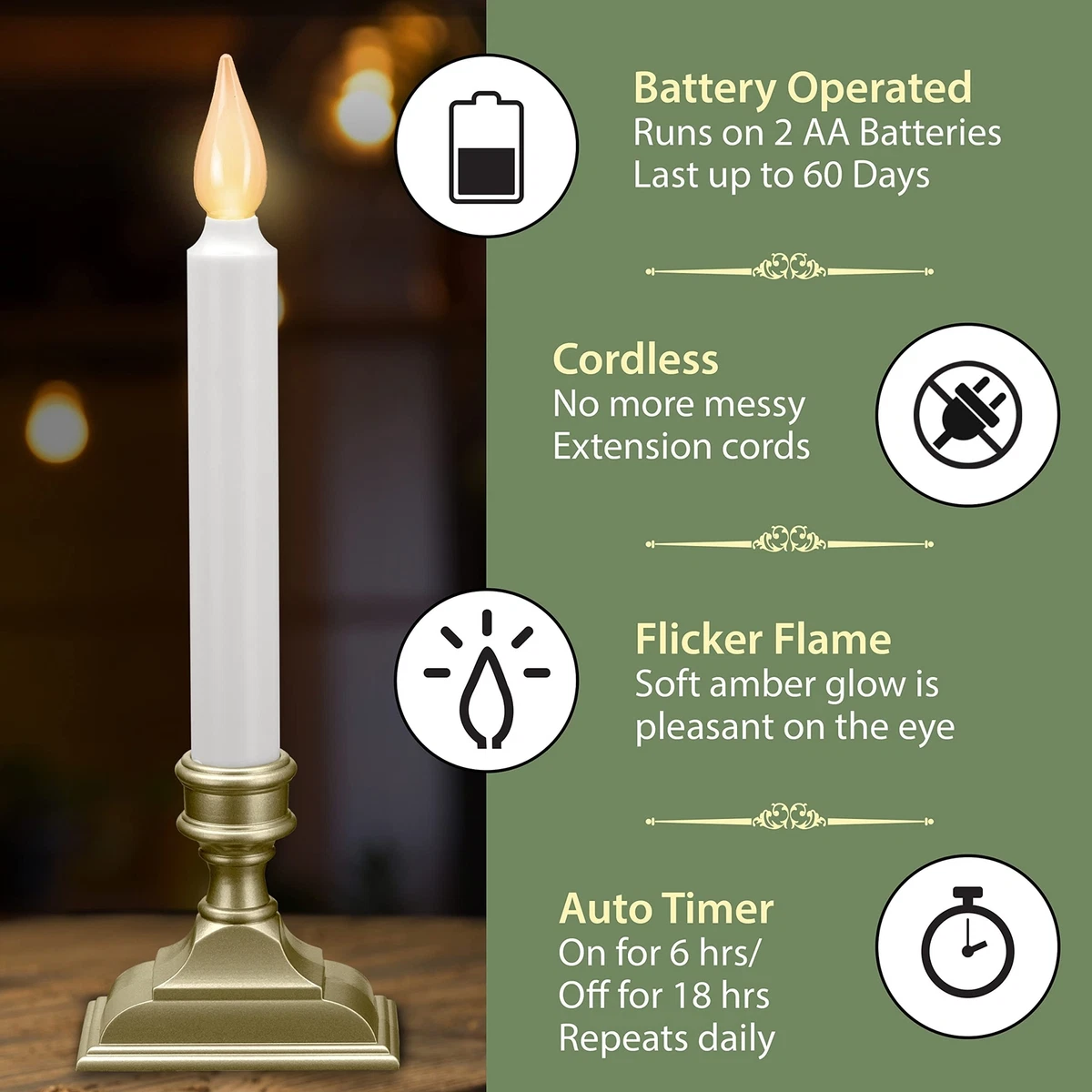 Vermont outlet window candles