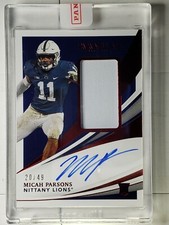 2021 Immaculate Micah Parson Ruby #/49 RPA Dallas Cowboys Sealed