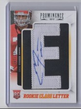 2013 Panini Prominence Rookie Class Letter Eric Fisher Rookie Auto 101/102