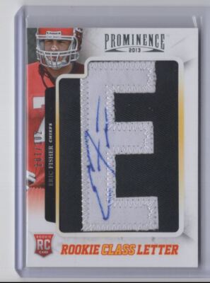 2013 Panini Prominence Rookie Class Letter Eric Fisher Rookie Auto 101/102