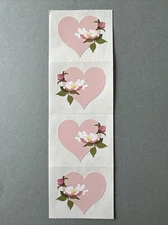 Mrs. Grossman's Stickers | PINK FLORAL HEARTS | Retired Creative Memories