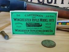 Reproduction vintage Winchester .44-40 (.44 WCF) Cartridge Box