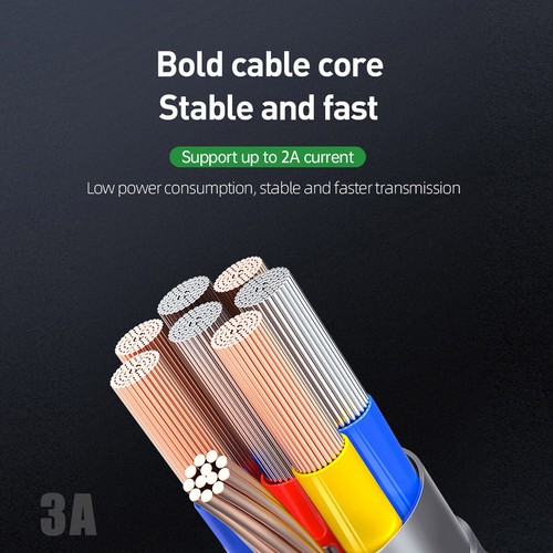 AICase USB A To USB C Nylon Coiled Spiral Fast Charging Data Cable Cord 6FT - Picture 10 of 11