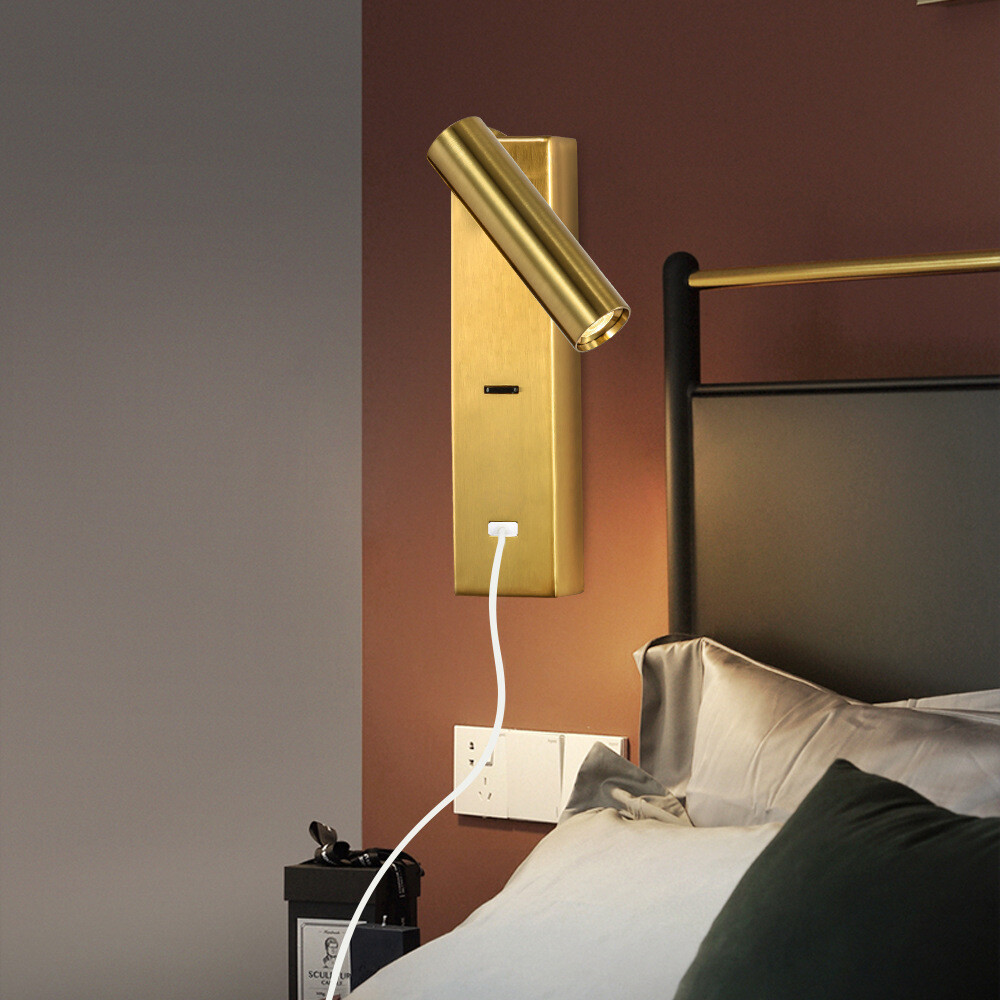 Wall Mounted Led Bedside Reading Light Best 3W COB LED Bedroom Bedside