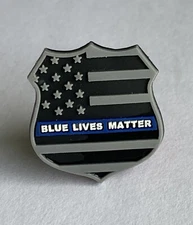Blue Lives Matter Shoot Charm Similar To A Croc
