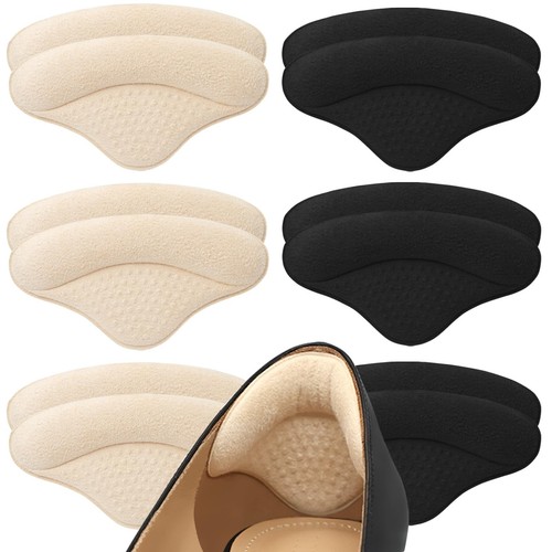 6 Pairs Heel Pads Heel Grips Liner for Loose Shoes, Heel Cushion Pads Heel In...