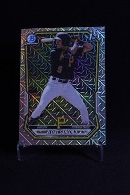 2026 Bowman Chrome 1st Wyatt Sanford Mojo Refractor BCP-66 Pirates