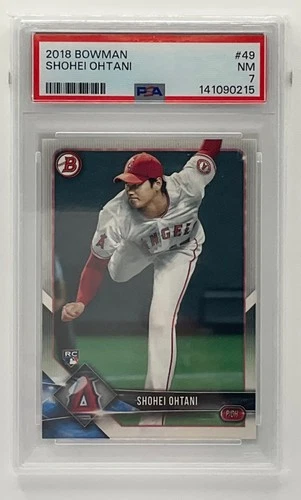 2018 Bowman Shohei Ohtani #49 RC Los Angeles Angels PSA 7