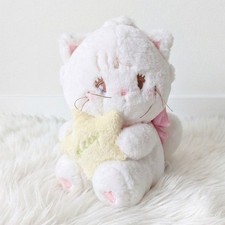 Peluche gatto bianco Mikko illustrazioni premio Ichiban Kuji 19 cm Kawaii Giappone