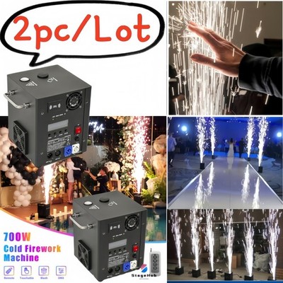 2PC/Lot 700W Cold Spark Machine DJ Stage Effect Fireworks Machine DMX512 Wedding