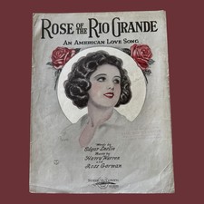 Rose of the Rio Grande Sheet Music Barbelle Art Deco Harry Warren Jazz 1922