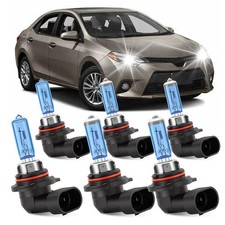 Halogen Headlight Bulbs Combo for Toyota Corolla 2005 2006 2007 2008,9005 HB3...