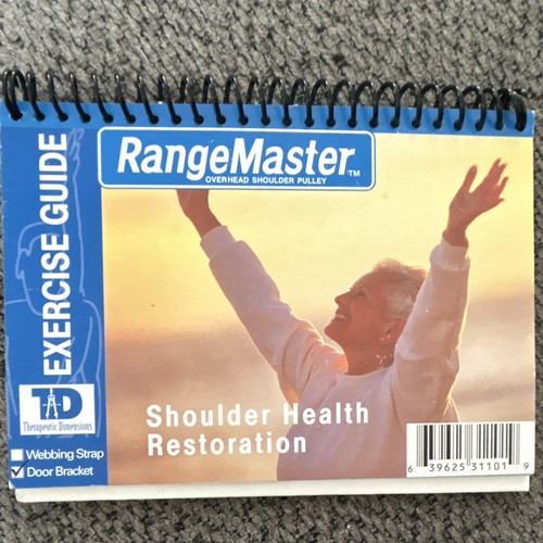 RangeMaster Overhead Shoulder Pulley with Exercise Guide, Blue/Yellow