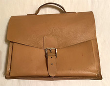 Aktentasche ❤️ Business-Tasche Ledertasche Leder Ranzen Henkel-Tasche Beige