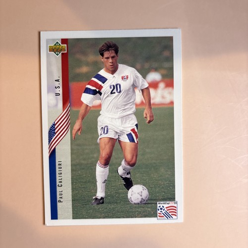 Paul Caligiuri 1994 Upper Deck World Cup English/Spanish #19 USMNT USA - Picture 3 of 4