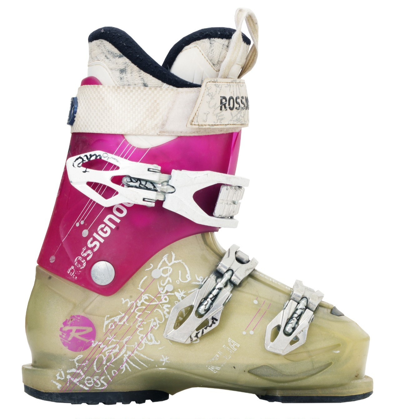Scarpe Da Sci Da Pista Donna Occasione ROSSIGNOL KELIA Rosa Taglia 39,5 foto 3