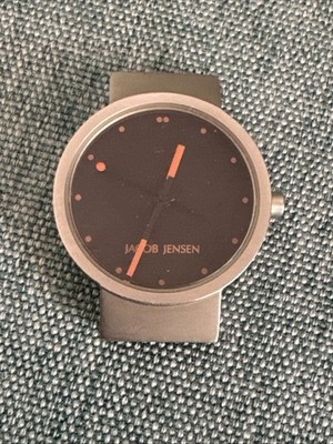 Jacob Jensen Series 420 Black Dial Titanium Women's Watch No Band*