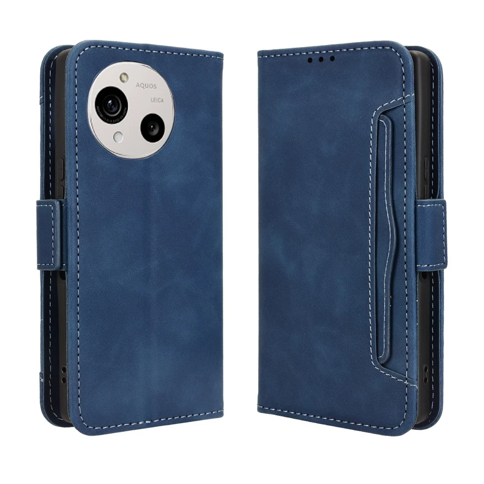 For Sharp Aquos Wish 5 4 R10 Separable Card Slot Flip Leather Wallet Stand Case - Image 4 of 4
